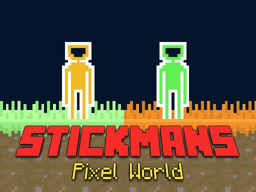 Stickmans Pixel World - browser game screenshot