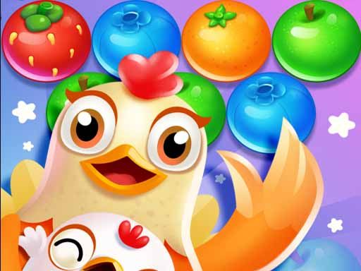 Bubble Shooter Chicken - browser game screenshot