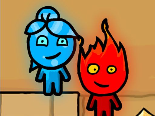 Fireboy & Watergirl in The Light Temple - browser game screenshot