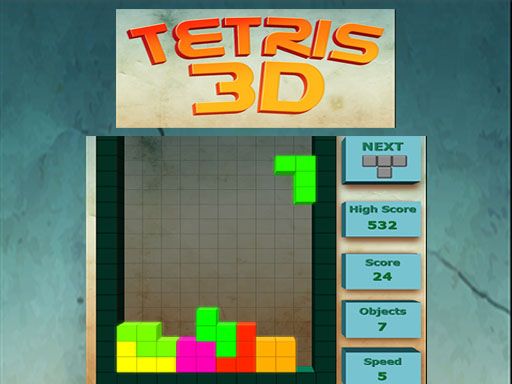 Tetris 3D - browser game screenshot