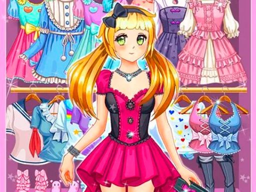Anime Kawaii Dress Up - browser game screenshot