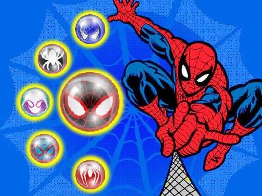 Spiderman Bubble Shoot Puzzle - browser game screenshot