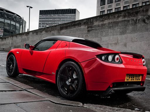 Tesla Roadster Slide - browser game screenshot