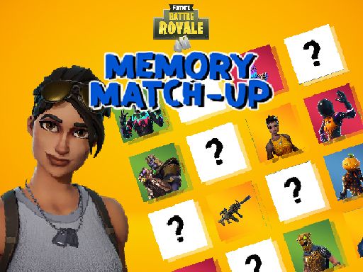 Fortnite Memory Match Up Fortnite Memory Match Up - browser game screenshot