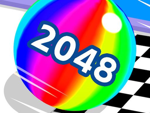 BallRun2048 - browser game screenshot