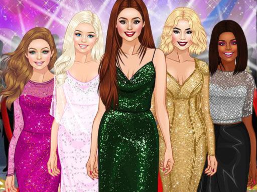 Red Carpet Dress Up Girls Game - girls - browser game screenshot