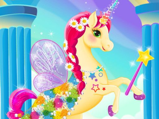 Unicorn Fashion Dress Up - browser game screenshot