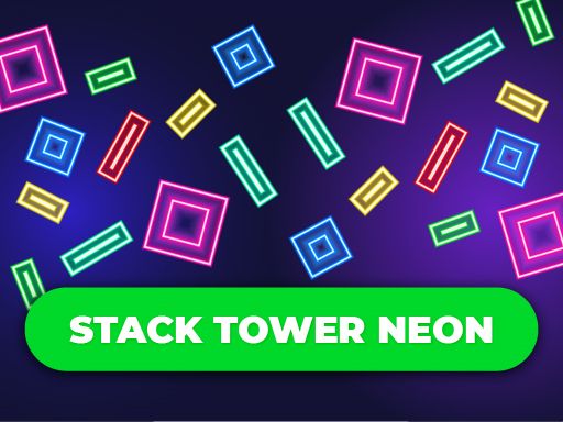 Stack Tower Neon: Keep Blocks Balance - browser game screenshot