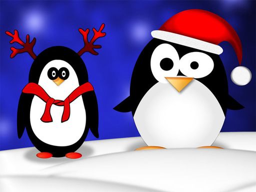 Christmas Penguin Puzzle - browser game screenshot