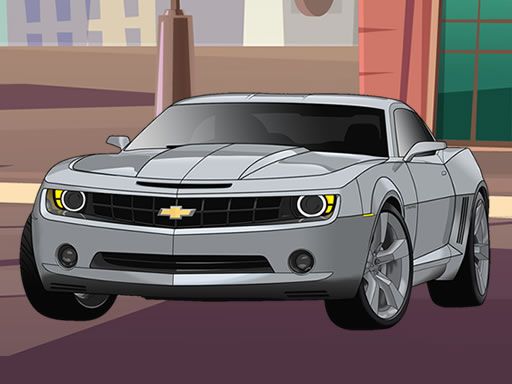 American Cars Jigsaw - browser game screenshot