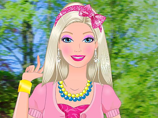 Barbie Garden Girl - browser game screenshot