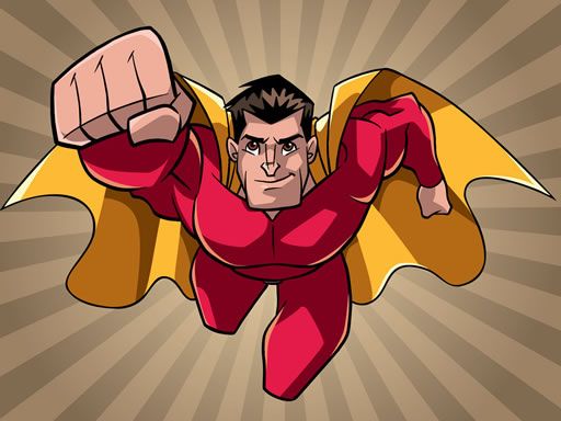Amazing Superheroes Coloring - browser game screenshot