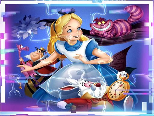Alice in Wonderland Match3 Puzzle - browser game screenshot