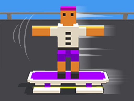 Blocky Skater Rush - browser game screenshot