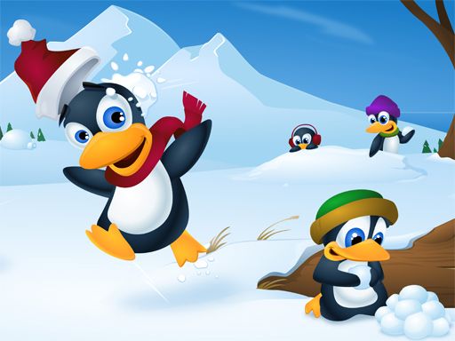 Cute Penguin Slide Cute Penguin Slide - browser game screenshot