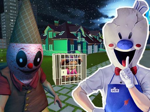 Ice Scream Scary Neighbor Horror  - browser game screenshot