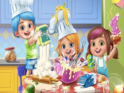 LITTLE GIRLS KITCHEN TIME - browser game screenshot