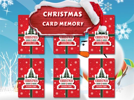 Christmas Card Memory - browser game screenshot