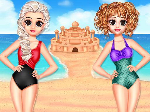 Princess Summer Sand Castle - browser game screenshot