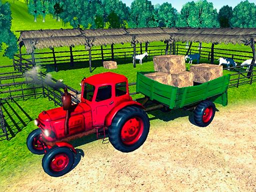 Farmer Tractor Cargo Simulation - browser game screenshot
