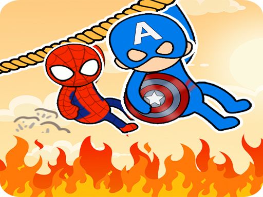 Hero Rescue: Rope Puzzle - browser game screenshot