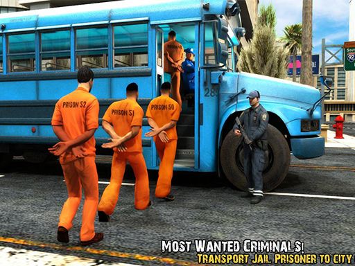 Police Bus Parking Game 3D - browser game screenshot