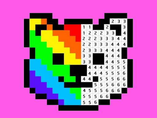 Pixel Art - Color by Numbers - browser game screenshot