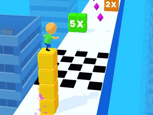 Stack Cube Surfer 3d - browser game screenshot
