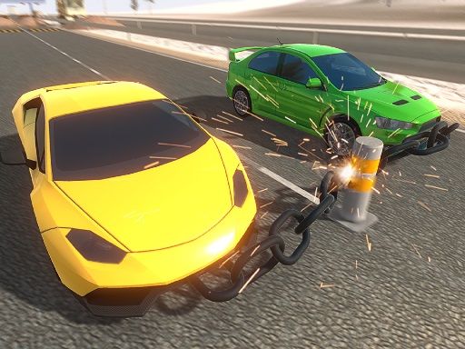 Drive Chained Car 3D - browser game screenshot