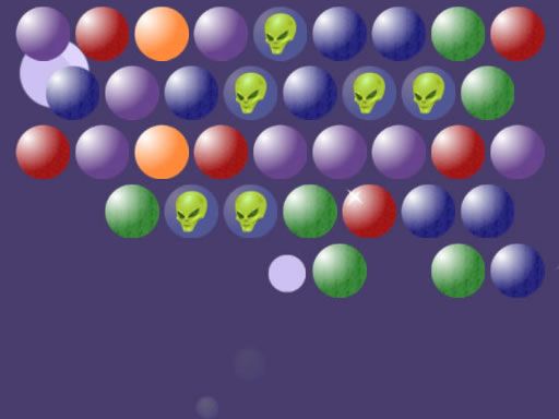 Aliens Bubble Shooter - browser game screenshot