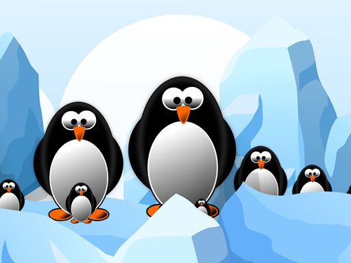 Penguin Slide Puzzle - browser game screenshot