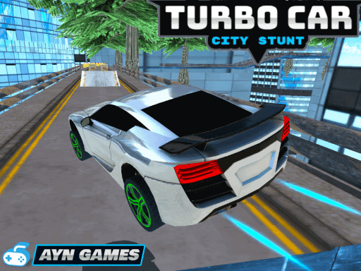 Turbo Car City Stunt - browser game screenshot