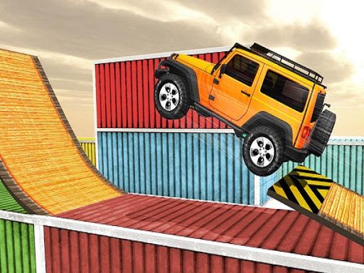 Impossible Tracks Jeep Stunt Driving Game - browser game screenshot
