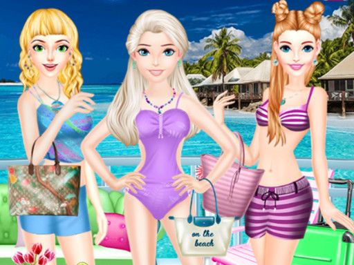 Girls Summer Vacation Fashion - browser game screenshot