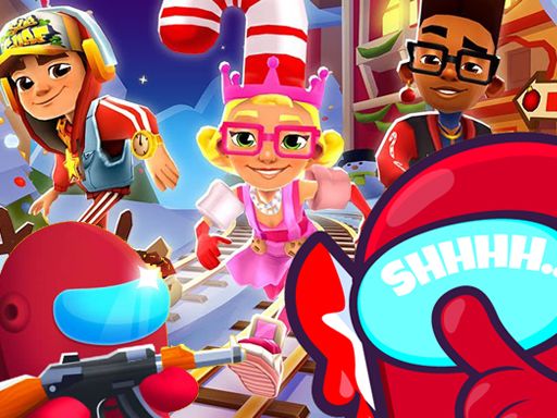 Amoung us - Subway Surfers - browser game screenshot