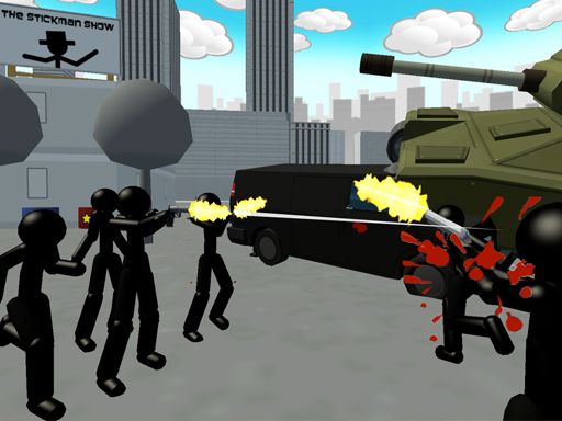 Stickman City Shooter - browser game screenshot