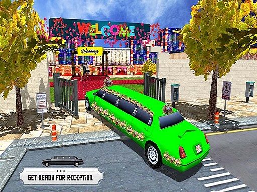 Wedding City Limo Car Driving Simulator Game - browser game screenshot