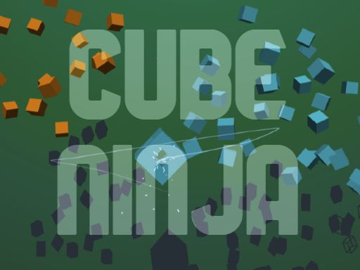 Cube Ninja - browser game screenshot