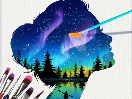 Silhouette Art - browser game screenshot