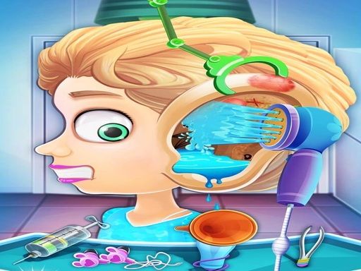 Funny Ear Doctor - browser game screenshot