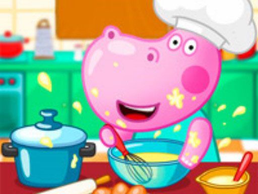 Hippo Cooking School: Game for Girls - browser game screenshot