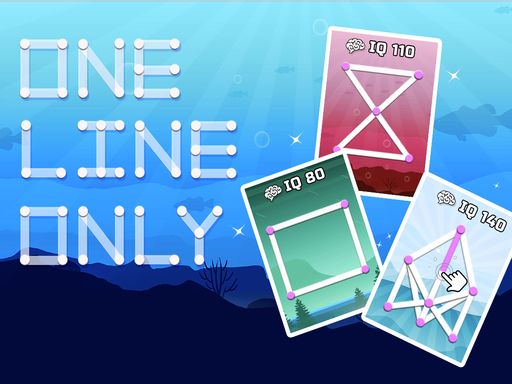 One line only : dot to dot - browser game screenshot