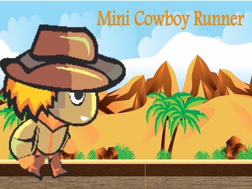 mini cowboy runner - browser game screenshot