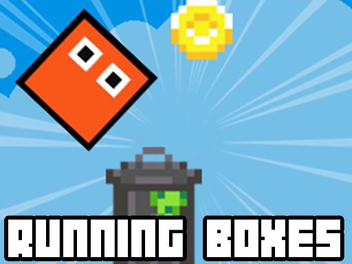 Retro Running Boxes - browser game screenshot