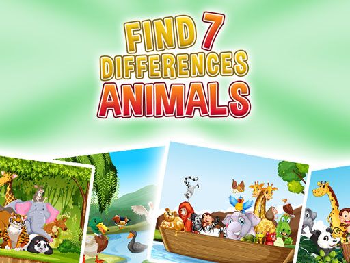 Find 7 Differences - Animals - browser game screenshot