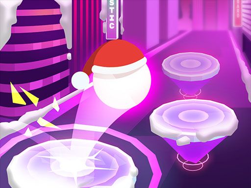 Hop Ball 3D: Dancing Ball on Marshmello Tiles Road - browser game screenshot