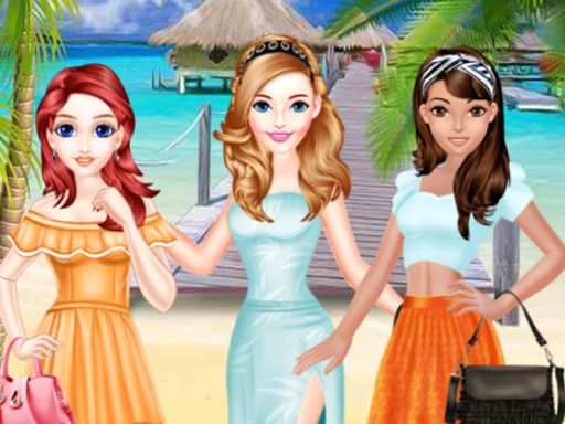 Fashion Summer Long Skirts - browser game screenshot