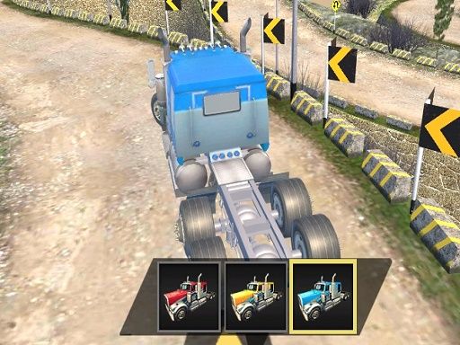 Road Train Truck Driving - browser game screenshot
