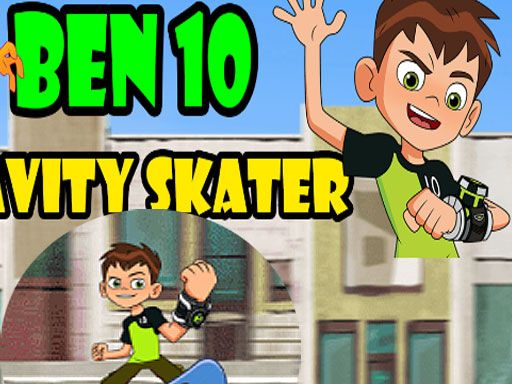 Ben 10 Gravity Skater - browser game screenshot