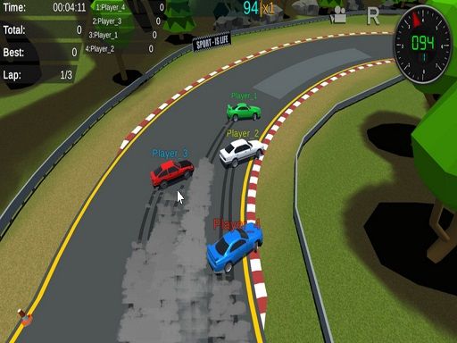 Fantastic Pixel Car  Racing GM Multiplayer - browser game screenshot